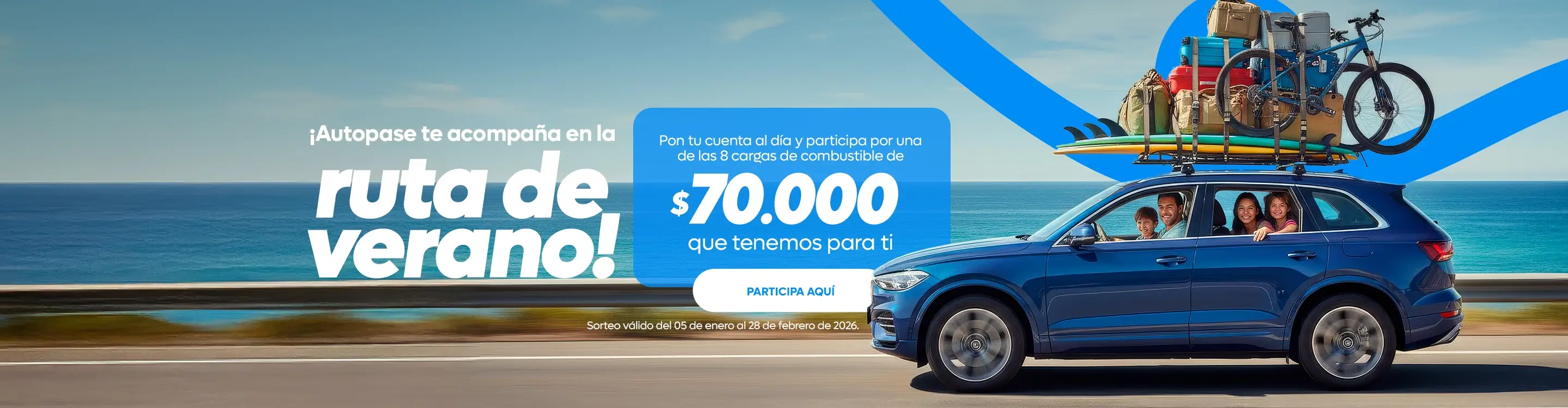 AUTOPASE te acompaña en la ruta de verano