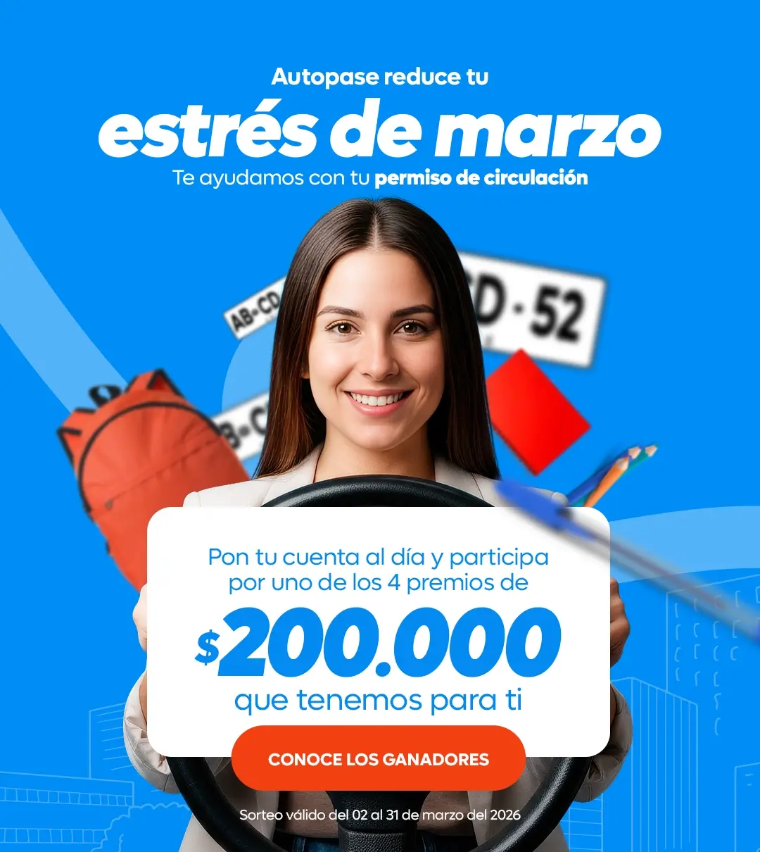 AUTOPASE te reduce tu estres de marzo